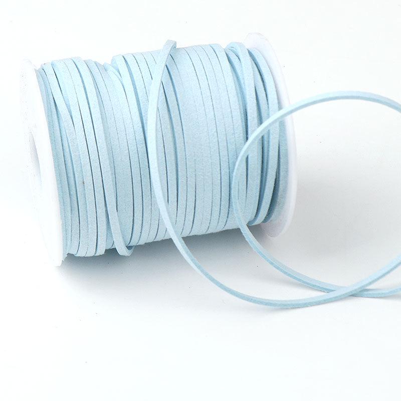 2mm Faux Leather Cord for Flower Bouquet Wrapping - Velvet Gift Ribbon for Florist DIY Projects, Large Roll