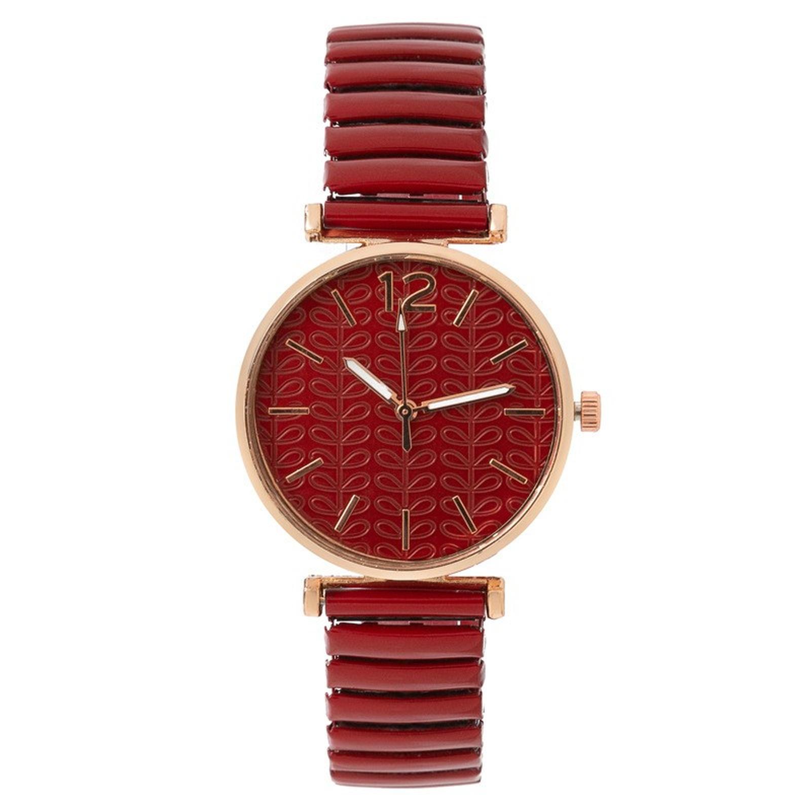 

Женские модные кожаные часы One Size красный