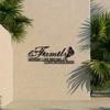 Metal Wall Art Farmhouse Family Sign Heavy Iron Door Pendant Housewarming Wedding Gift