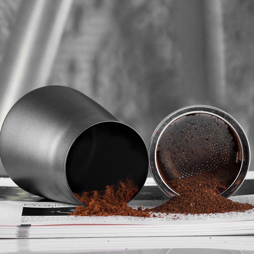 Stainless Steel Manual Coffee Powder Strainer Filter Coffee Making Accessories Black