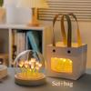 Handmade DIY Material Package Lights Creative Desktop Tulip Fragrance Surround Light Decoration Gift for Girls Home Decor Flower