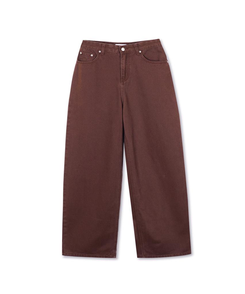 MICHIKO LONDON KOSHINO Washed Cotton Pants Plum Brown
