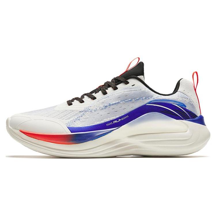 New Anta Lingyun Wear Resistant And Lightweight Low Top Running Shoes Men's White Blue 912415532-2