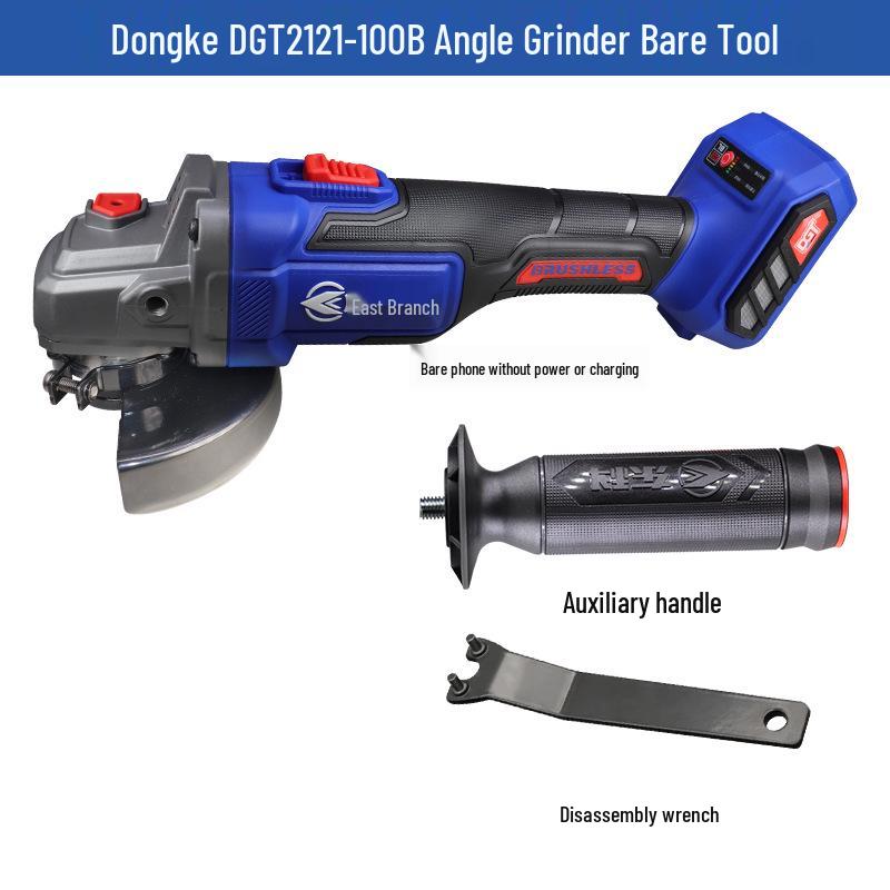 Dongke 21V Brushless Lithium Battery Angle Grinder with Charger - Cutting & Polishing Tool