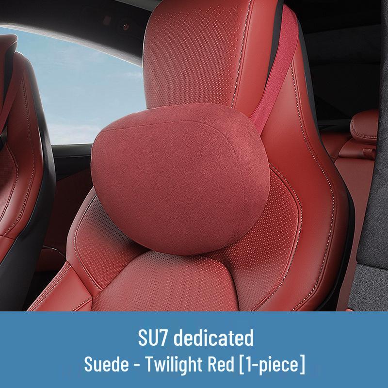 Anpassbares Xiaomi SU7YU7 Auto-Kopfstützkissen - Weiches Wildleder Nackenstütz-Zubehör