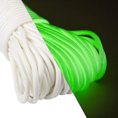 Abma Cord 4mm for Tent Guy 250kg Load and Accessory Making Glow-in-the-Dark Paracord, Thick, 9-Core, Rope, Rope, Capacity, Outdoor, Camping, (30m)