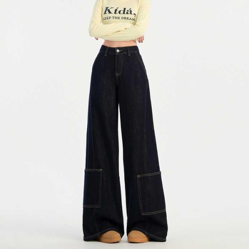 

Extra-Long Wide-Leg Women s Jeans Medium