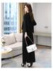 Autumn 2025 Women's Stylish Slimming Skirt-Pants Two-Piece Set - Casual Light Luxury Patchwork Design