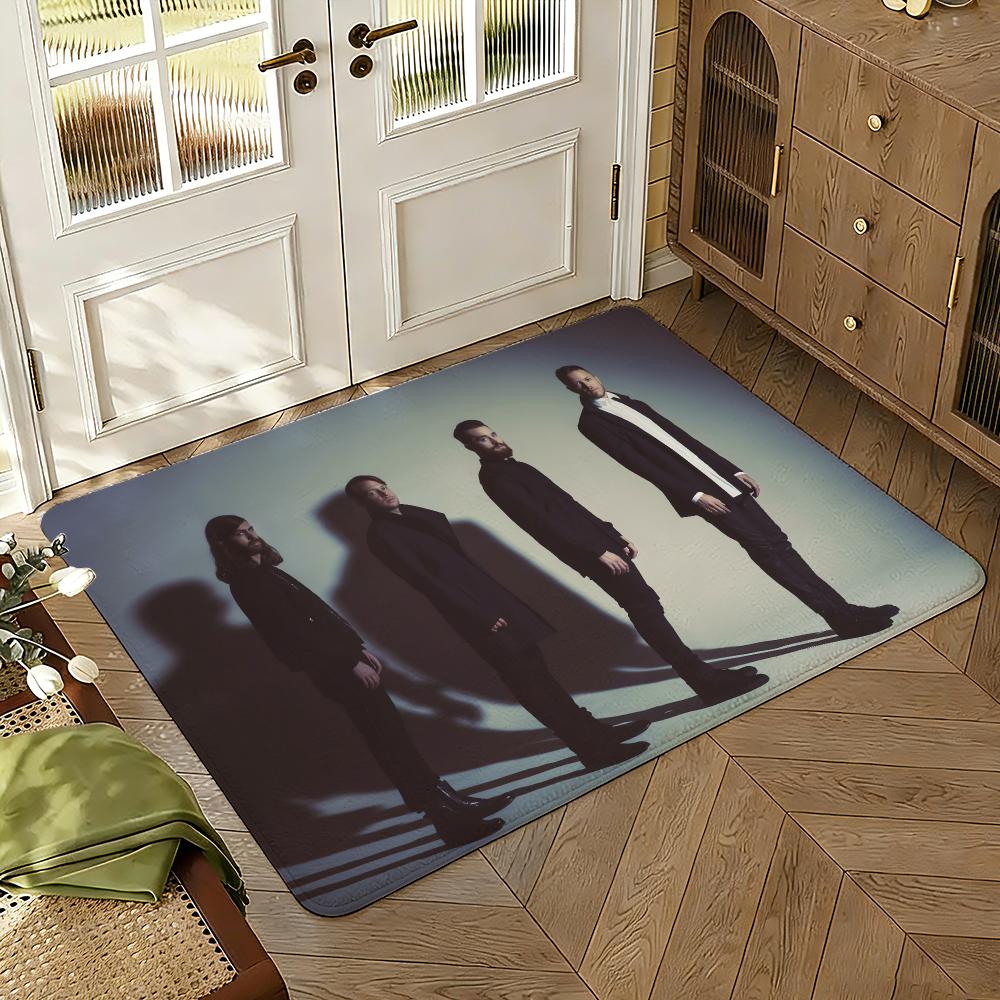 Rock Band Imagine D-Dragons Bones Floor Mat Soft Thickened Non-Slip Bedroom Living Room Door Mat Home Decor Flannel Rugs