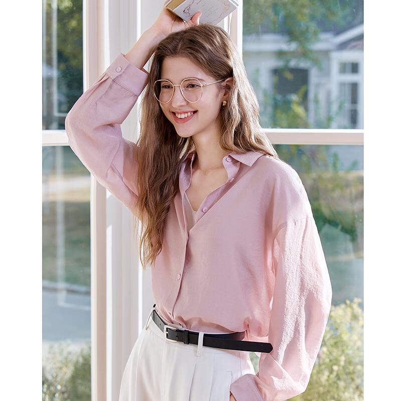 Betu Women's Lapel Tie-Back Slit Shirt Jacket