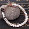 Bracciale a Filo Nodo con Perline Mantra delle Sei Parole del Buddismo Tibetano Amuleti Perline di Preghiera Braccialetti Per Uomini Donne Regalo