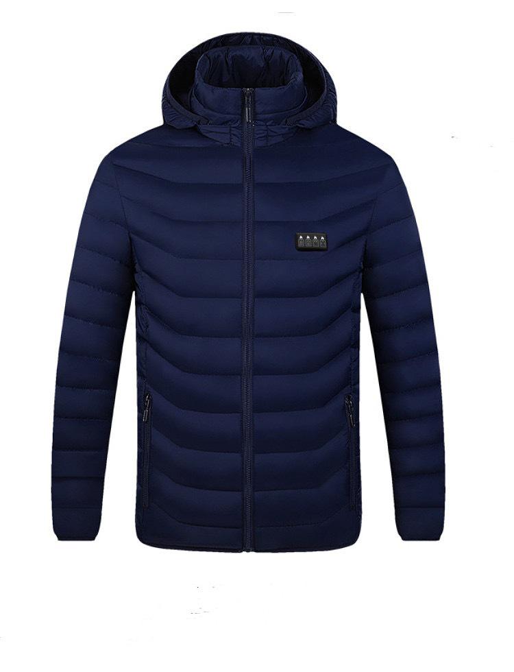 Dual-Control Hooded Heated Jacket with Three-Speed Intelligent Temperature Heating
