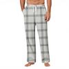 Men's Striped Plaid Print Pocket Casual Pants Home Pajama Pants