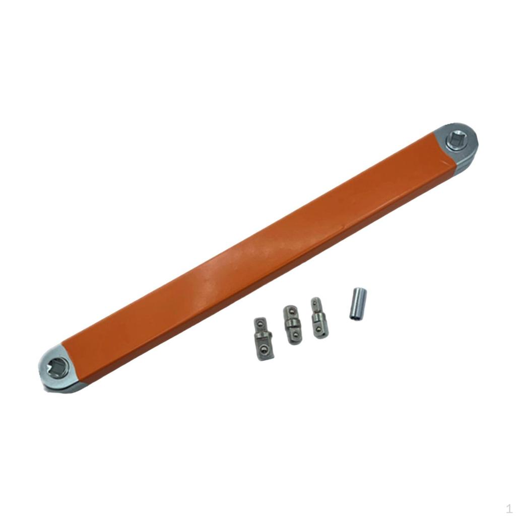 Offset Extension Wrench,Tight Reach Wrench Set Steel Impact Socket Tool Kit for