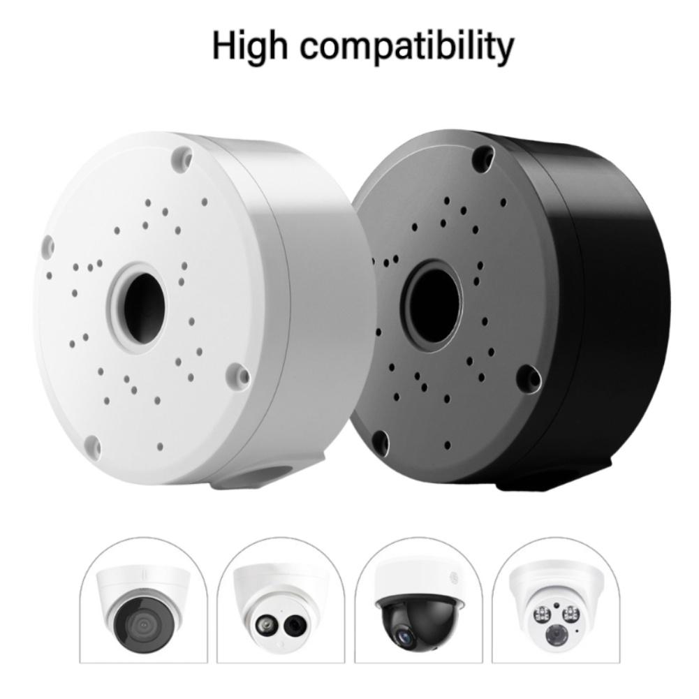4Pcs Junction Box For Camera Junction Box Waterproof Protection Hemispherical Cameras Mounting Boxes Rack Bracket Black White