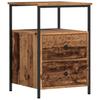 Bedroom modern bedside table with drawer storage with open storage table for sofa sideboard, 34x35.5x50 cm