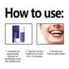 Purple teeth whitening toothpaste deep cleans tartar, tooth stains, oral odor,