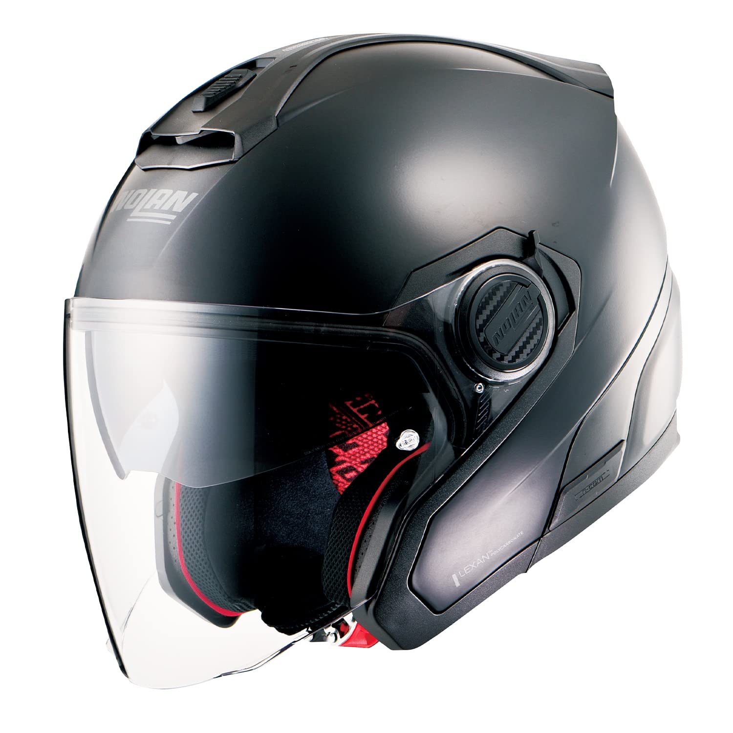 

NOLAN Solid Motorcycle Size L 99371 N40-5 (Flat Black/10) Helmet, Jet, (59-60cm),