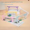 Eco-Friendly Transparent PVC Pencil Case: Large Capacity, Minimalist Design for Elementary To High School Students