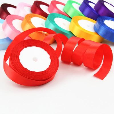 2cm Satin Polyester Ribbon for Gift, Souvenir Packaging, Wedding Cake Decoration, and Binding.