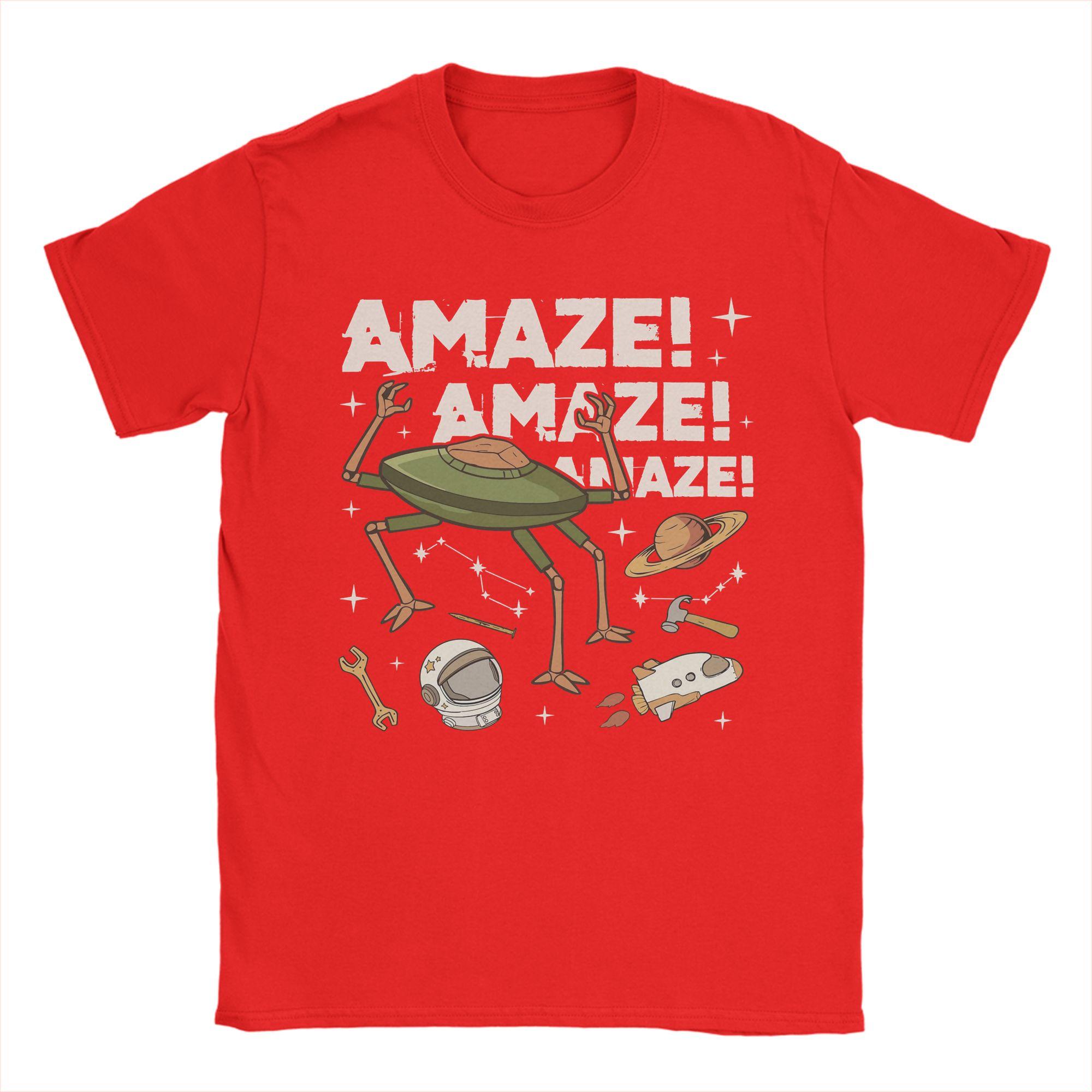 Humor Project Hail Mary Amaze Amaze Amaze TShirt Unisex Round Neck Cotton T Shirt  Short Sleeve Tee Shirt Gift Idea Tops L