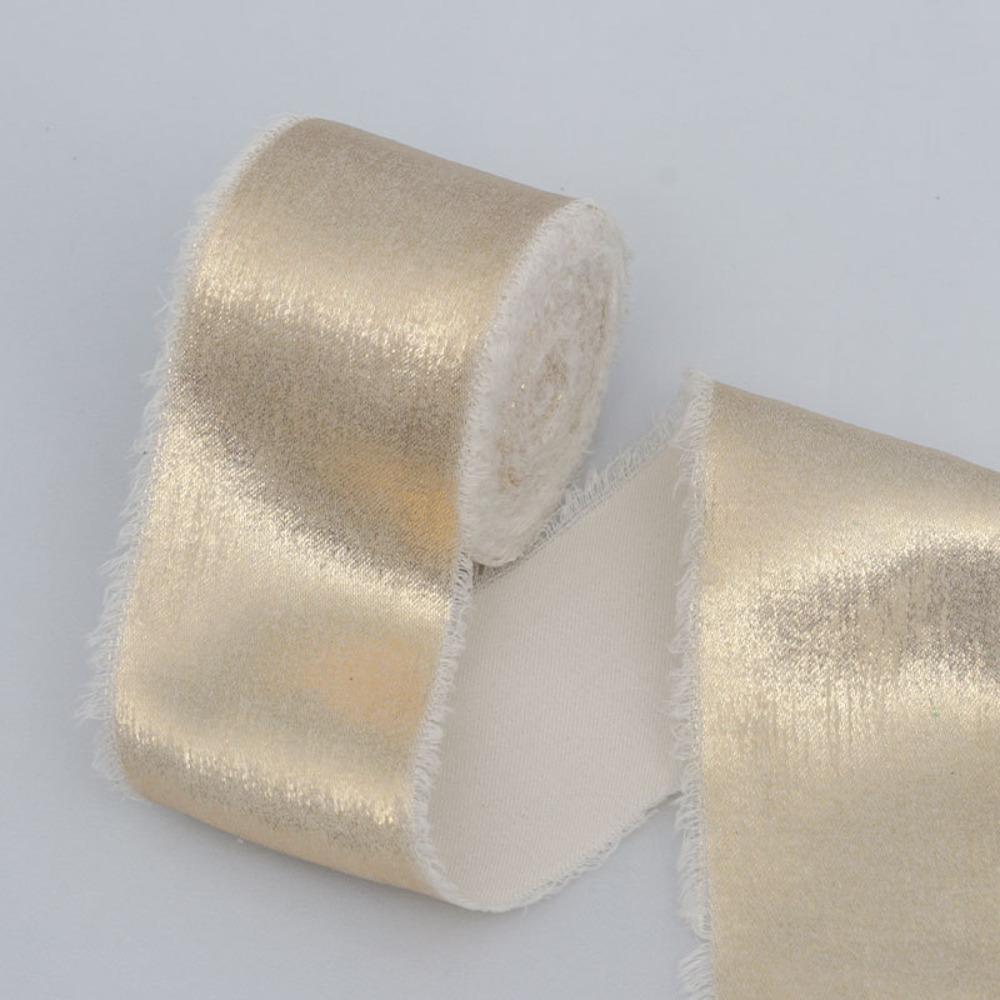 

4cm Width Glitter Chiffon Ribbon Decorative Ribbon Elegant Silk Frayed Ribbon 5m Length Luxury Frayed Ribbon Wedding Decor 4cm шампанського