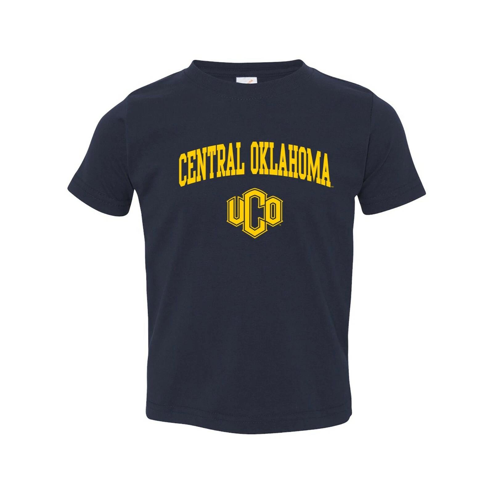 Central Oklahoma Bronchos Arch Logo University Team Sports Toddler TShirt - Navy L