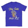 Stay Salts Melt ICE Funny Cat Umbrella Pure Cotton T Shirt For Mens Summer Classic TShirts ONeck Tees Oversize Hot Sale Tops