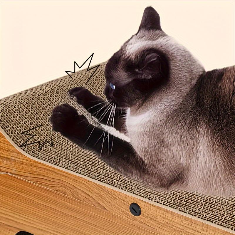 Cat Scratch Sofa with Durable Cardboard Nest, Scratch Column, and Interactive Toys - Indoor Cat Scratch Sofa All Year Round