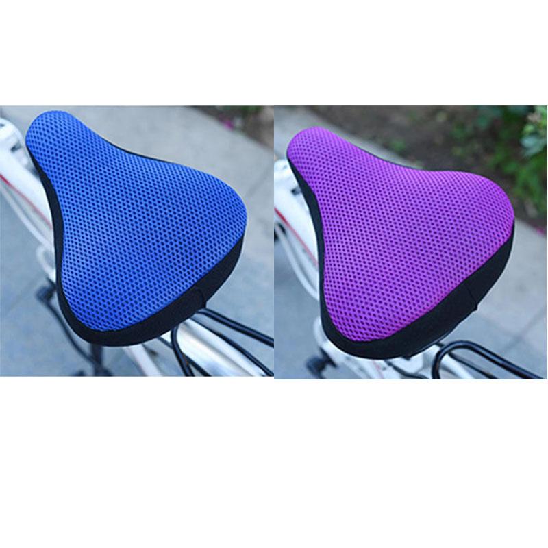 1-6Pcs Bicycle Saddle 3D Soft Bike Seat Cover Cycling Silicone Seat Cushion Cycling Breathable Saddle Comfortable Bicycle Bike