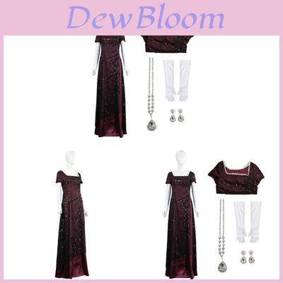 Titanic Rose Cosplay Costume For Women With Polyester Blend For Movie Role Play