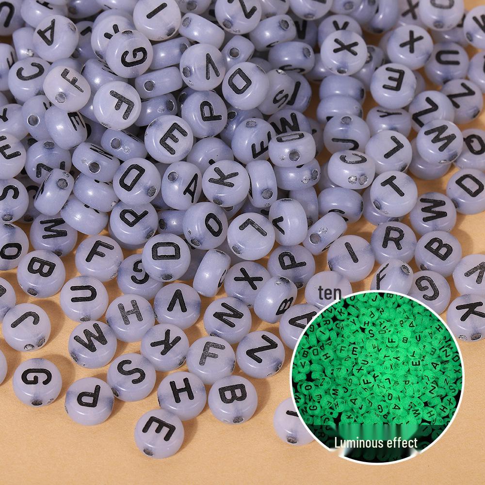 Acrylic Letter Beads for Kids' Jewelry Making – Educational DIY Beading Accessories