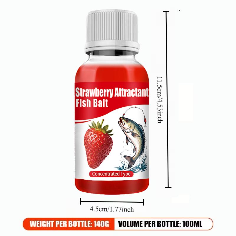 Spray-on Strawberry Fish Lure Enhancer-Easy To Use, Instantly Attracts Target Fish Lure-Concentrated Fishing Comprehensive Bait