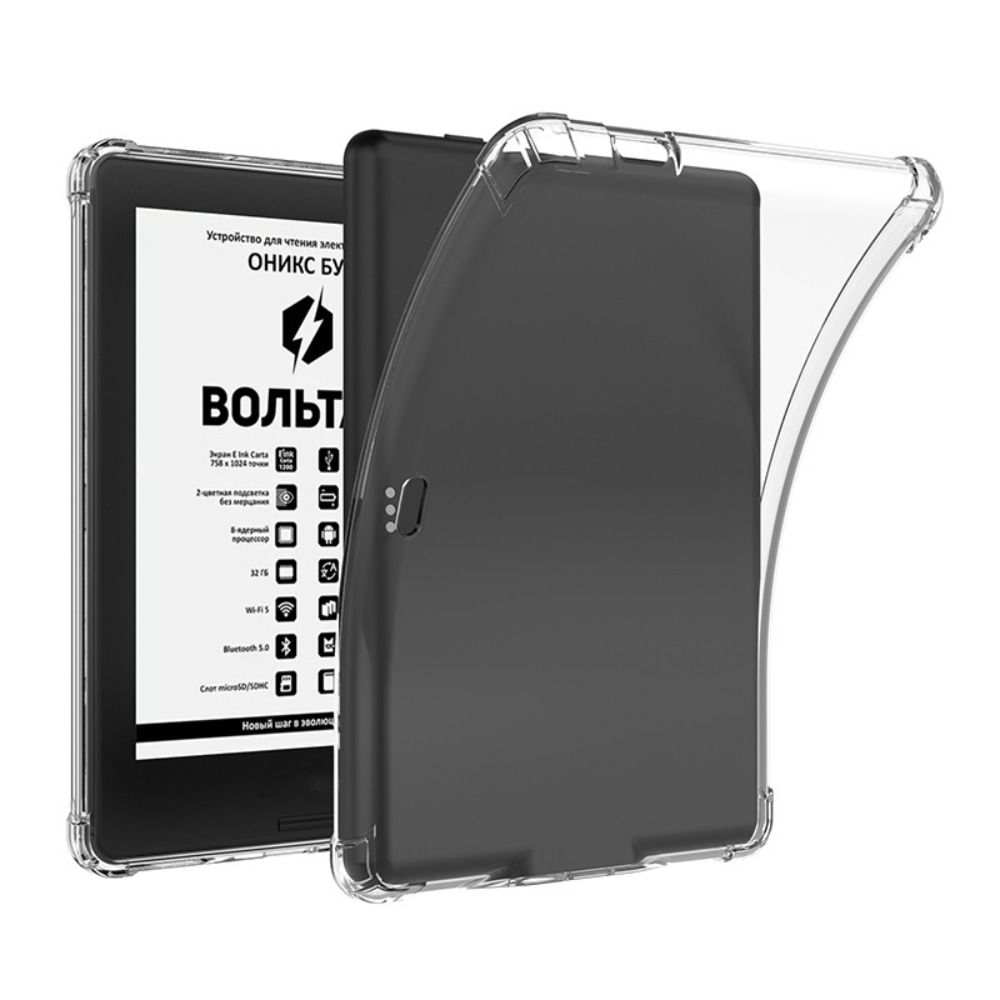 Soft TPU 6" E-Reader Case Wear Resistant Clear Back Shell for Boox Volta 654321/Livingstone 321