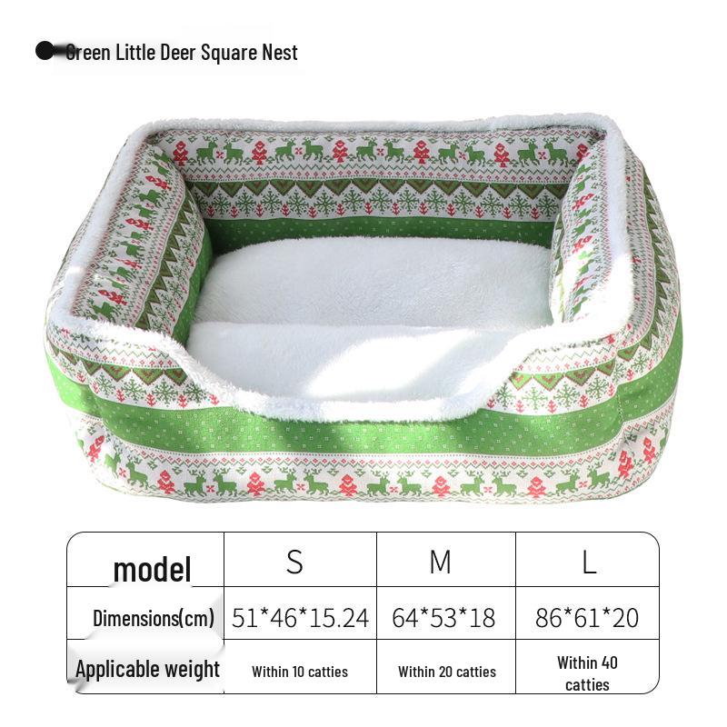 Ganzjahres-Warmes Hundebett für Kleine & Mittelgroße Hunde - Haustierkennel & Schlafplatz