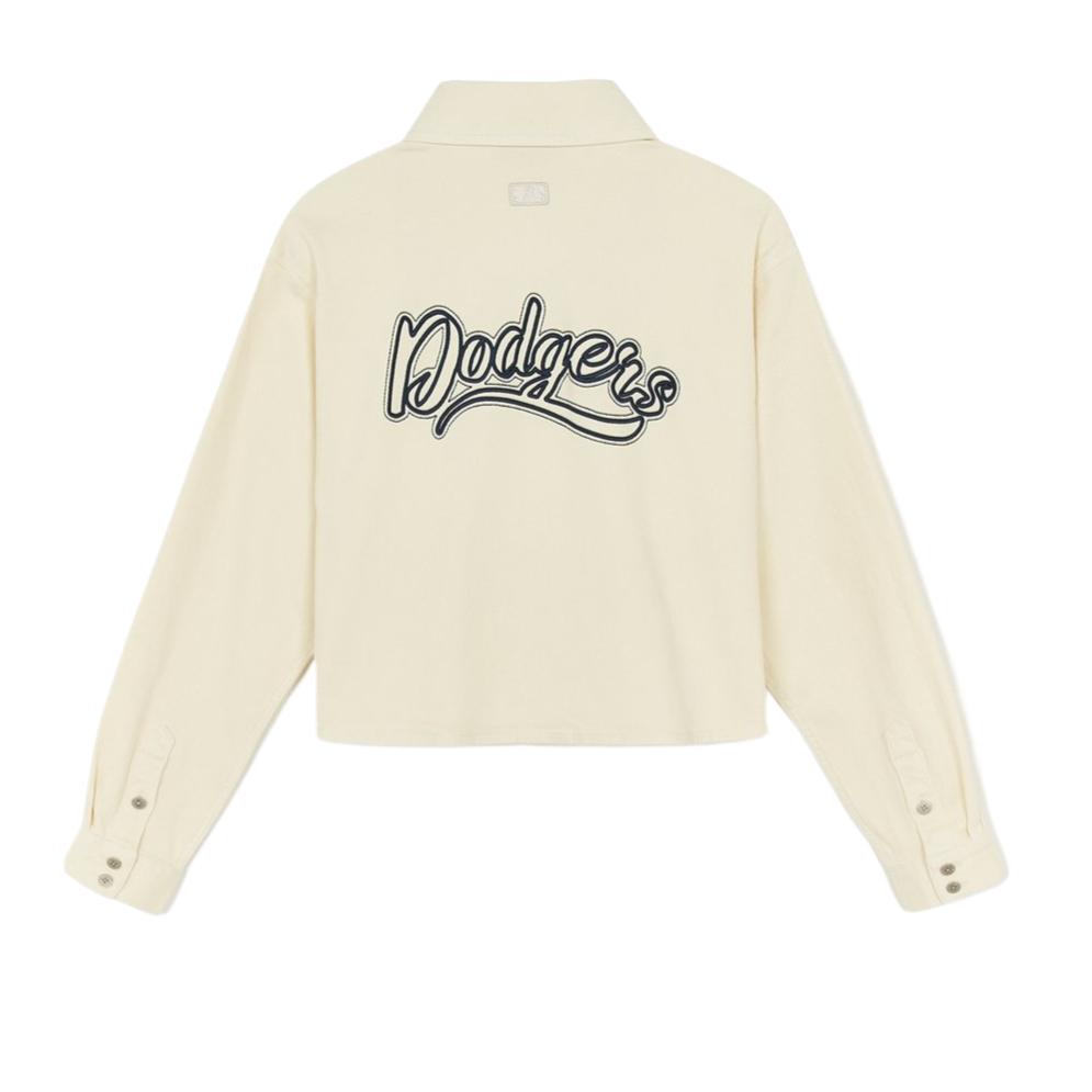 MLB Skin-Friendly Versatile Fashionable Trendy Denim Jacket Women jackets 3FDRV0154-07CRS