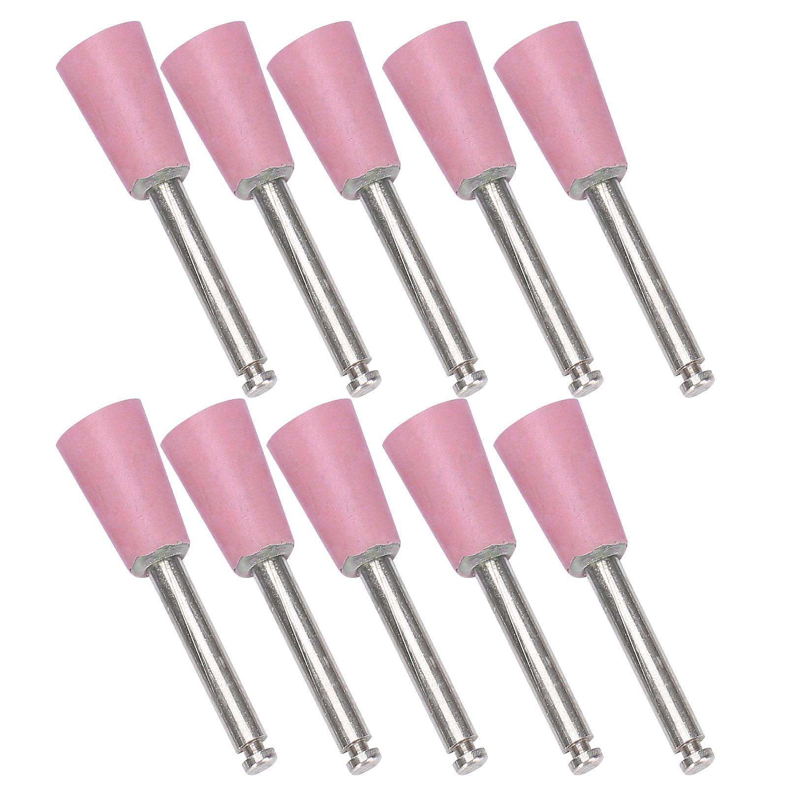 

10 шт. Стоматологические полировальные боры Низкоскоростные Стоматологические шлифовальные полировальные боры Набор сверл Форма чашки Розовый розовый