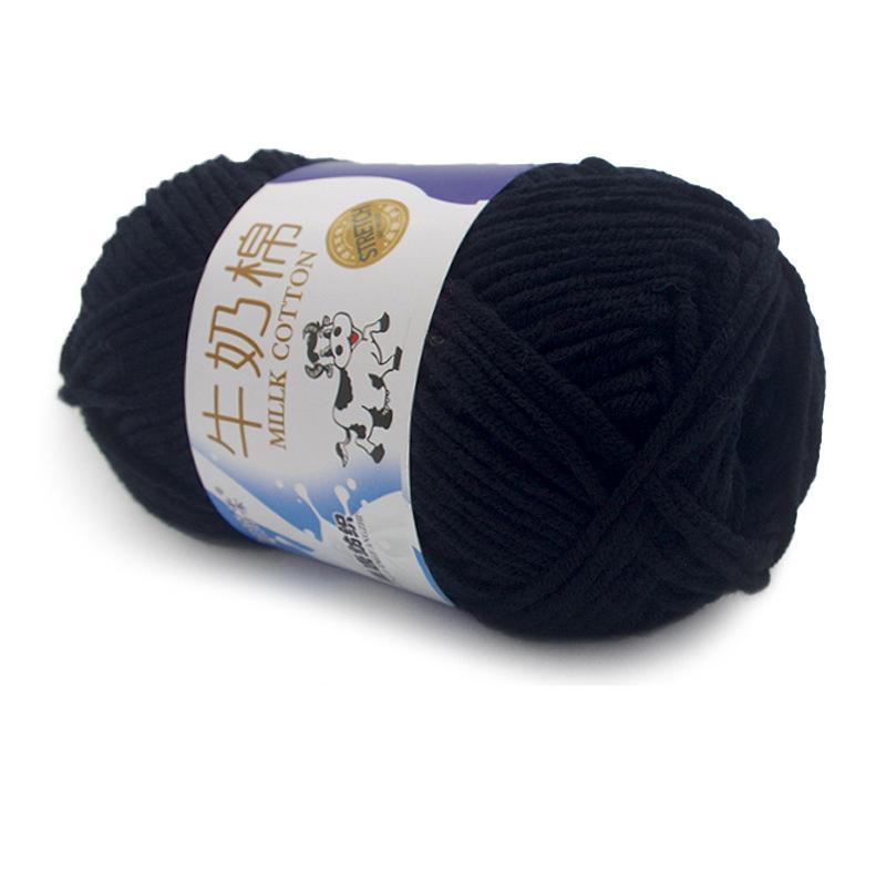 1Pc 50g Crocheting Milk Cotton Yarn Hand Knitting Sweater Blanket Hat Threads Crochet Amigurumi Bag Line 95m