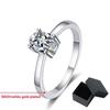 1ct Oval Cut Moissanite Wedding Ring for Women Dove Egg Sparkling Jewelry 100% 925 Sterling Silver Ring Female Band GRA