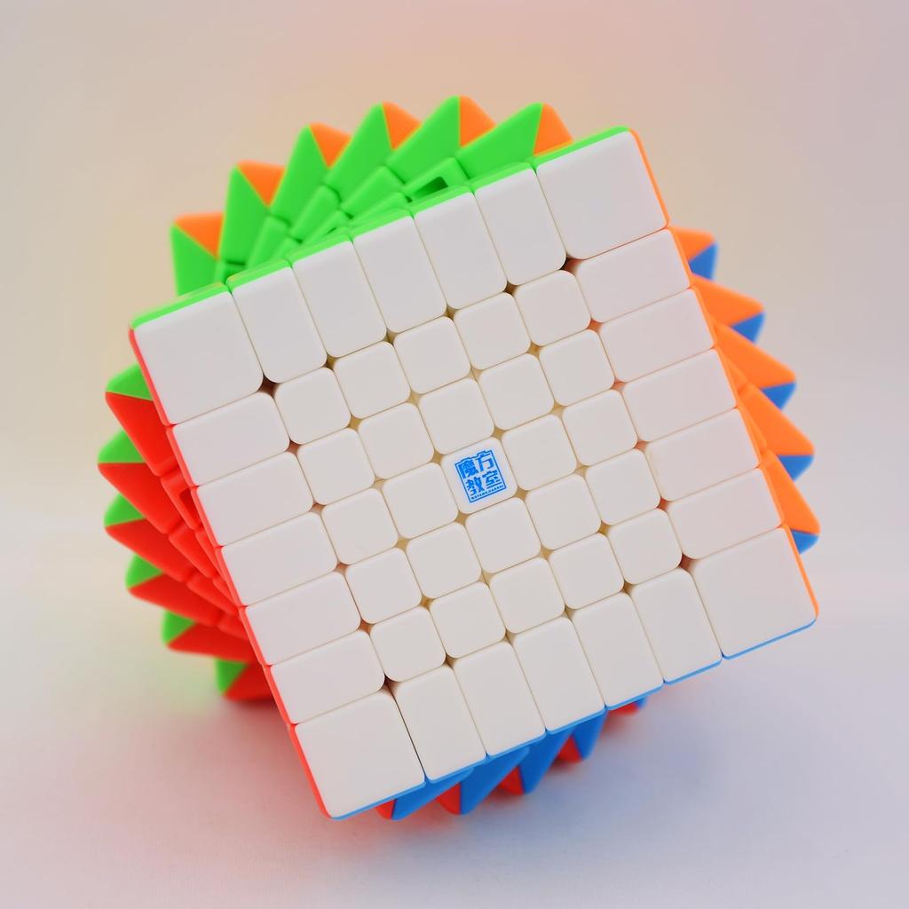 Bucubke Moyu Meilong 7x7 M V2 Stickerless Magnetischer Zauberwürfel meilong 7M V2 Puzzle Zauberwürfel mit Magneten MFJS MEILONG 7x7x7 Puzzle Würfel für 2023