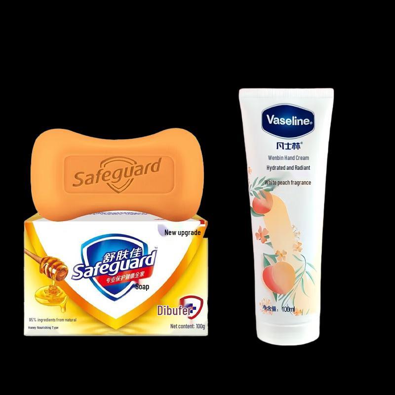 Safeguard Honey Soap & Peach Hand Cream Set