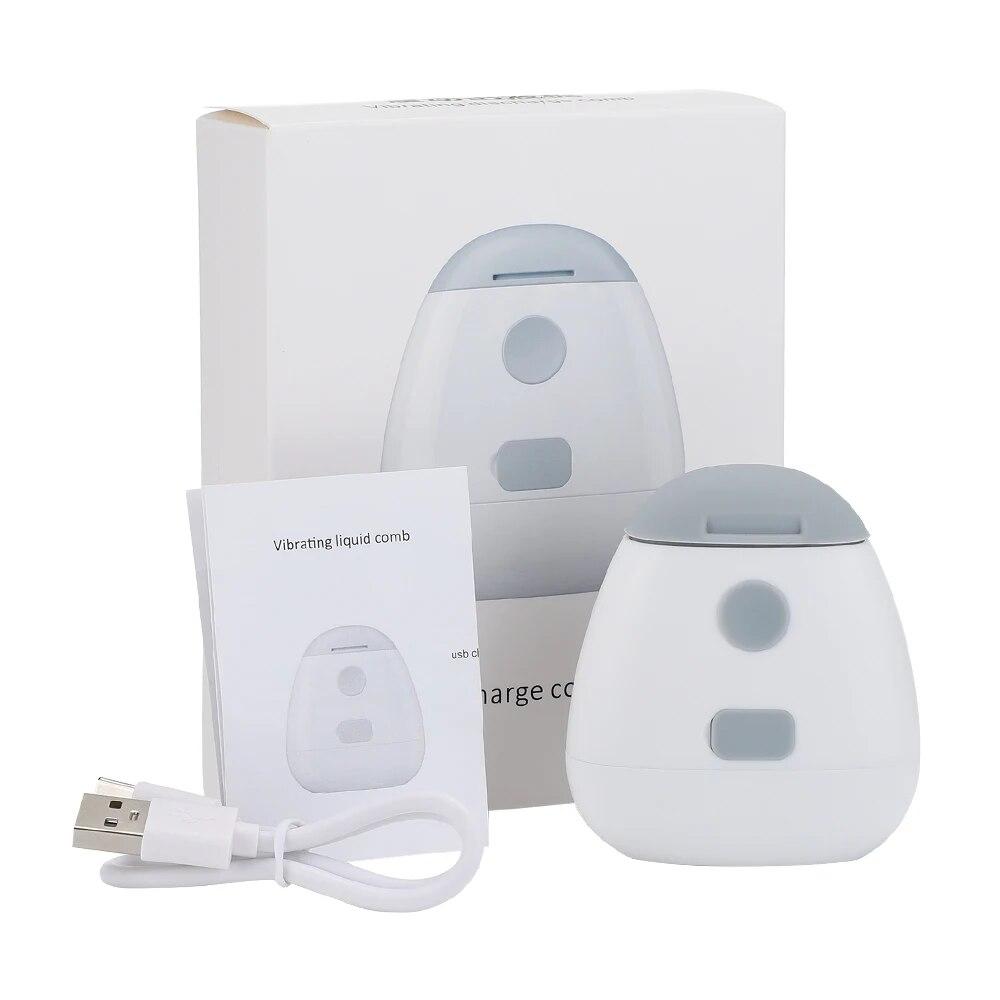 Scalp Applicator Hair Growth Liquid Comb 625nm Infrared Therapy Essential Oil Guide Comb for Hair Nourishing Vibration Massager