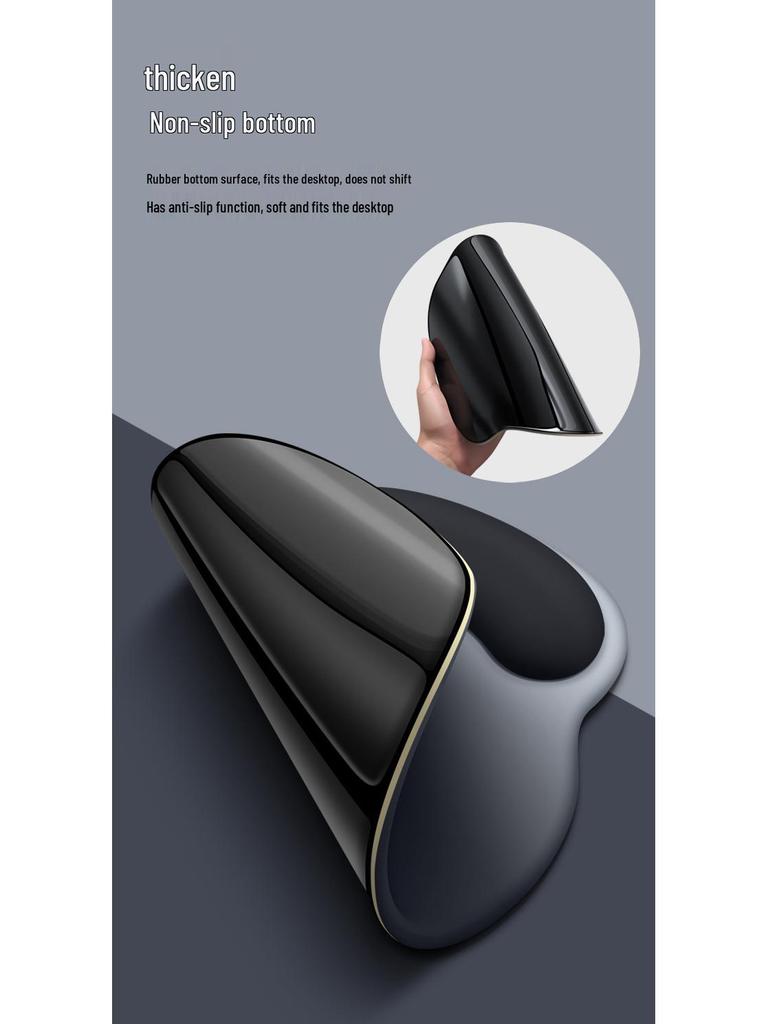 Gradient Mouse Pad with Silicone Wrist Support - Non-Slip Hand Rest for Girls