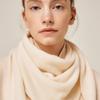 Saint Luxure 100% Cashmere Triangle Petite Muffler Cream