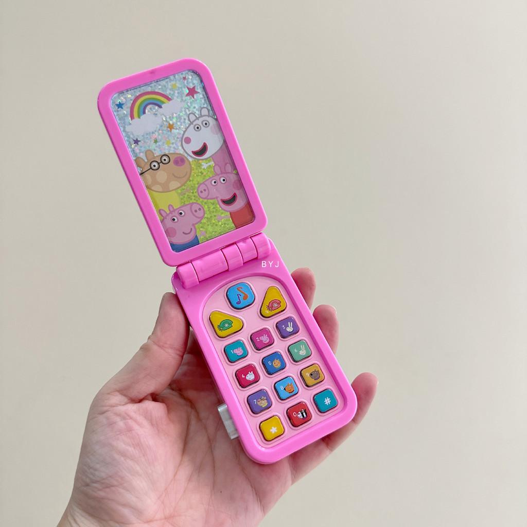Telefono Giocattolo Educativo a Forma di Maialino con Suoni Musicali Realistici e Design Colorato per Bambini