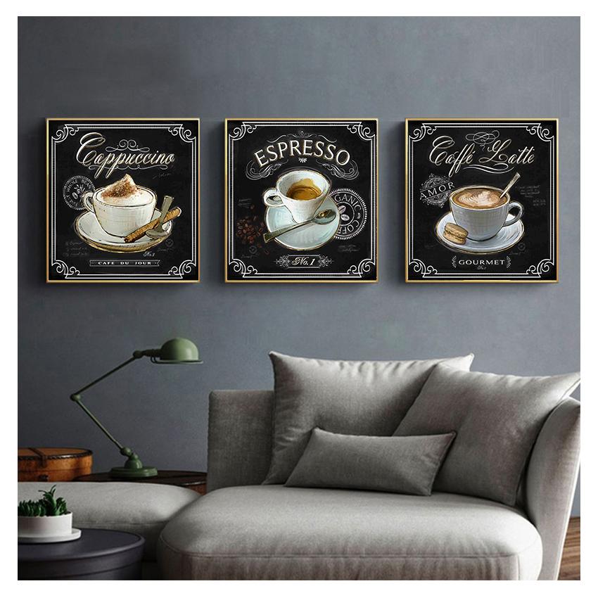 Print Canvas Painting Scandinavian Adornment Nordic Style Kids Room Bars Cafe Home Decoration Kitchen Vintage Coffee Poster