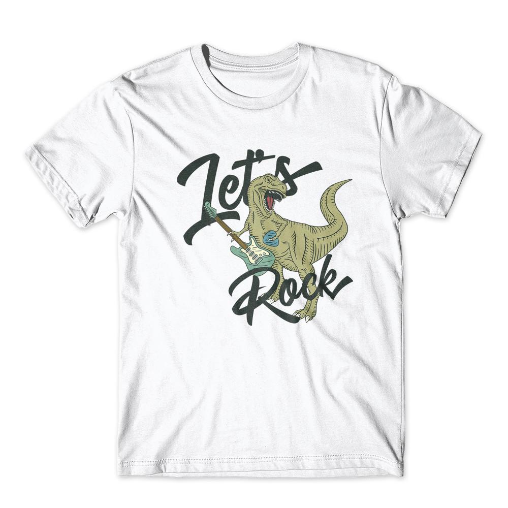 

T-rex_music_2 T-Shirt 100% Cotton Premium Tee New L