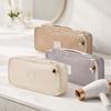 PVC Hair Dryer Storage Bag Large Capacity Waterproof Curling Iron Storage Bag Dust-proof Space Saving Hair Styling Case