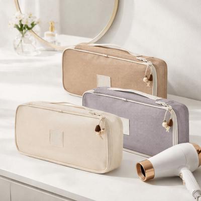 PVC Hair Dryer Storage Bag Large Capacity Waterproof Curling Iron Storage Bag Dust-proof Space Saving Hair Styling Case