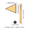 Kayak Safe Flag Mount Kit Three Section Reflective Pole Base Kit for Watercraft Kayaks Canoes Boats